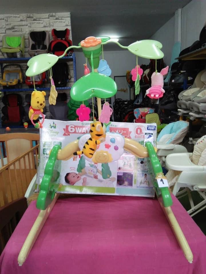 TOMY Rotary 6WAY gym TOMY Winnie-the-Pooh โมบาย เบบี้ยิม ปรับใช้งานได้ 6 รูปแบบ ยี่ห้อ TOMY Rotary 6WAY gym TOMY Winnie-the-Pooh
