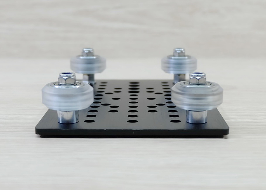 ชุดสำเร็จ V-Slot Gantry Plate 20-80mm T3 x 88 x 127mm + Xtreme Solid v wheel 4 ชุดล้อ