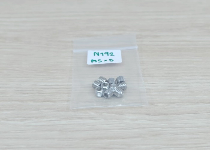 M5x5 สกรูตัวหนอน DIN916 Stainless steel 304 (แพ็ค20ตัว)