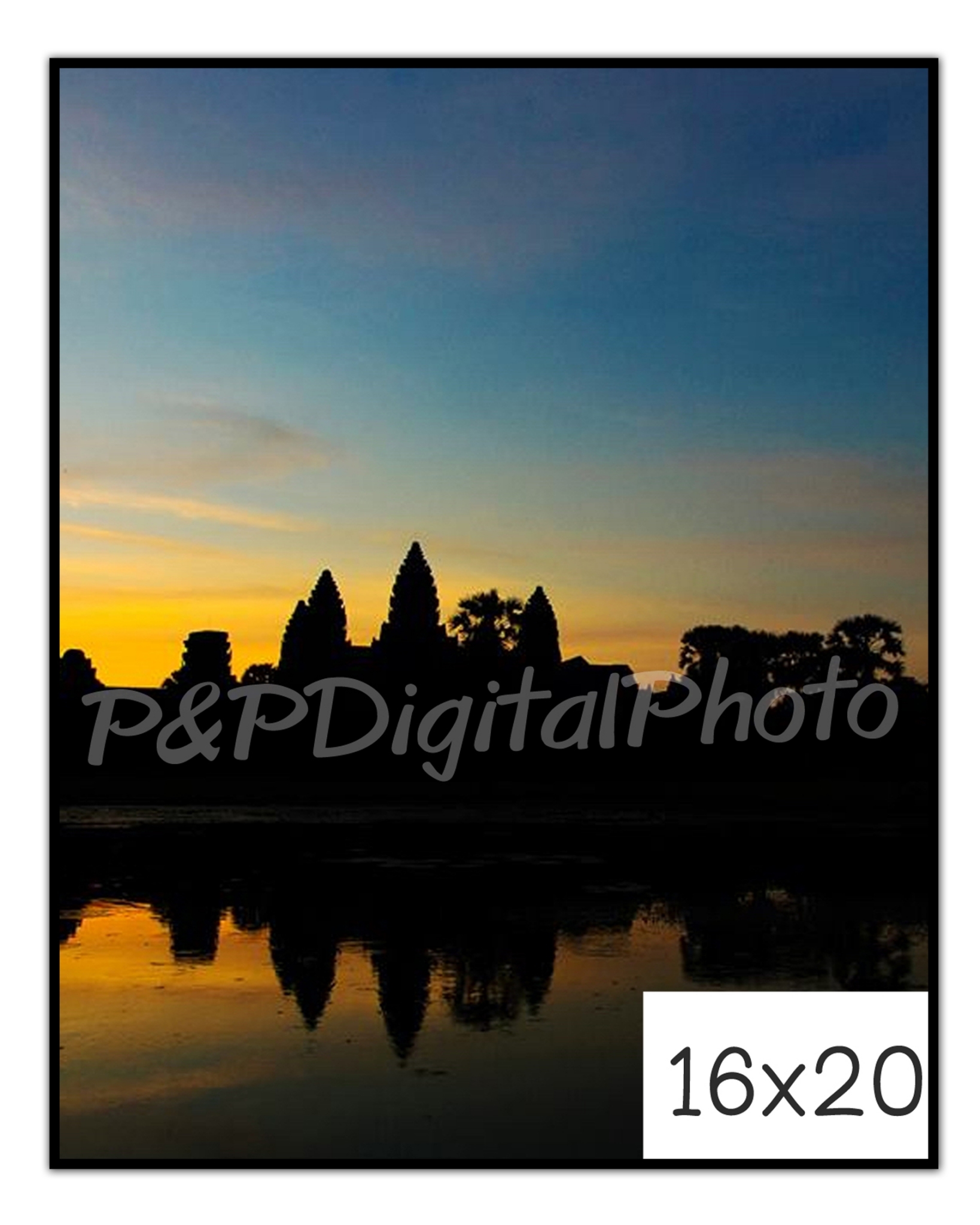อัดรูปออนไลน์ ล้างรูปราคาถูก ขนาดอัดรูป 16x20 + กรอบลอย