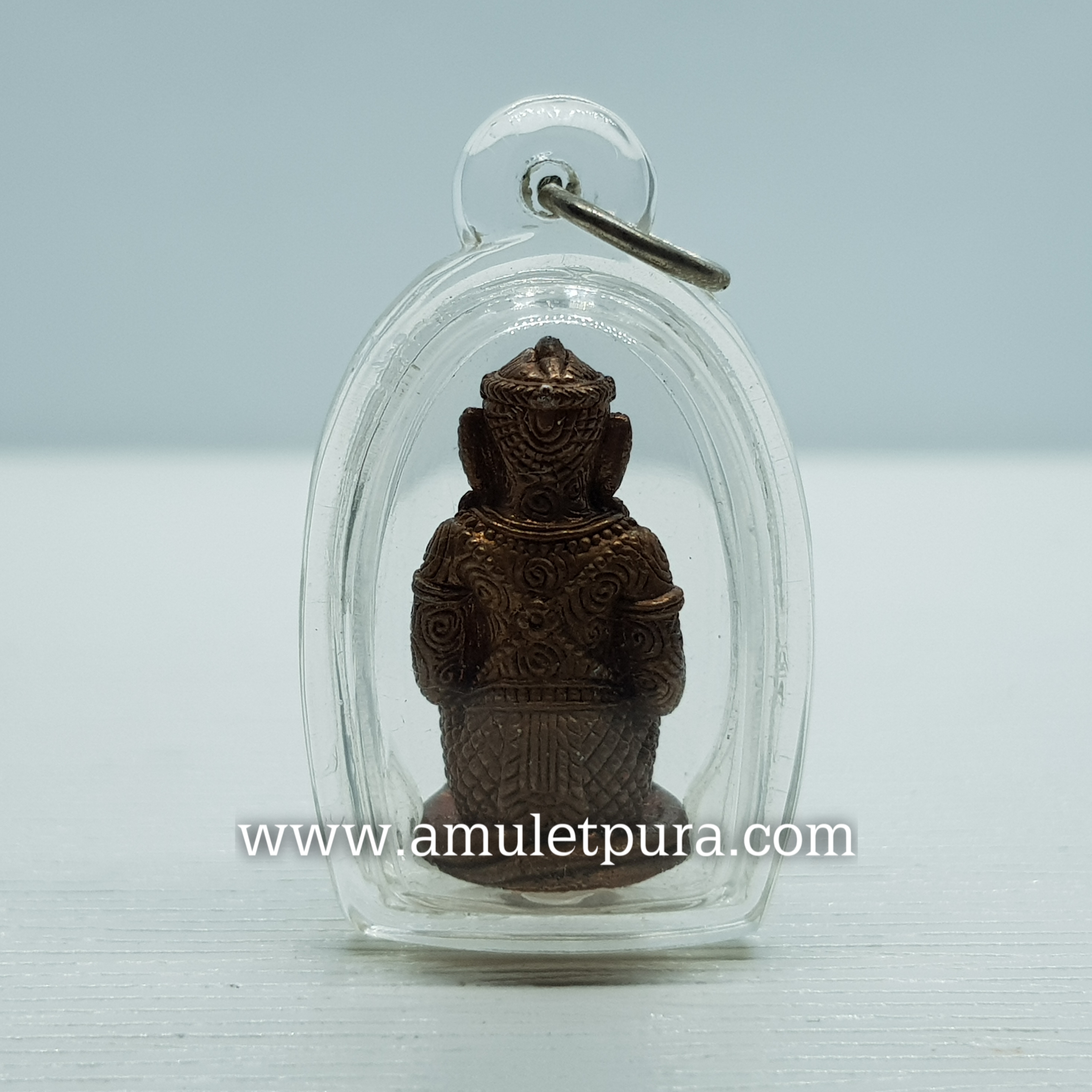 หนุมาน รุ่นแรก(พิมพ์ใหญ่ ทองแดง)กฐินปี51ครูบาอริยชาติ วัดแสงแก้วโพธิญาณ จ.เชียงราย(มีโค้ดใต้ฐาน อุดผงพรายกุมารหลวงปู่ทิม วัดละหารไร่ พร้อมกันน้ำ)