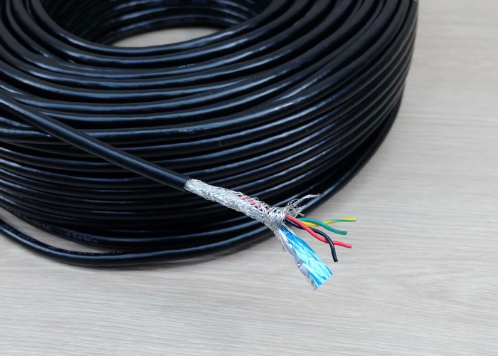 4 core X 0.5 mm² Shielded Wire RVSP Signal Line Shielded Twisted Pair (1m)