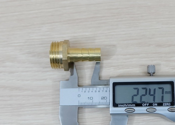 Male Thread 1/2BSP (20.5mm) to Straight Barb Tail 10mm Brass Connector