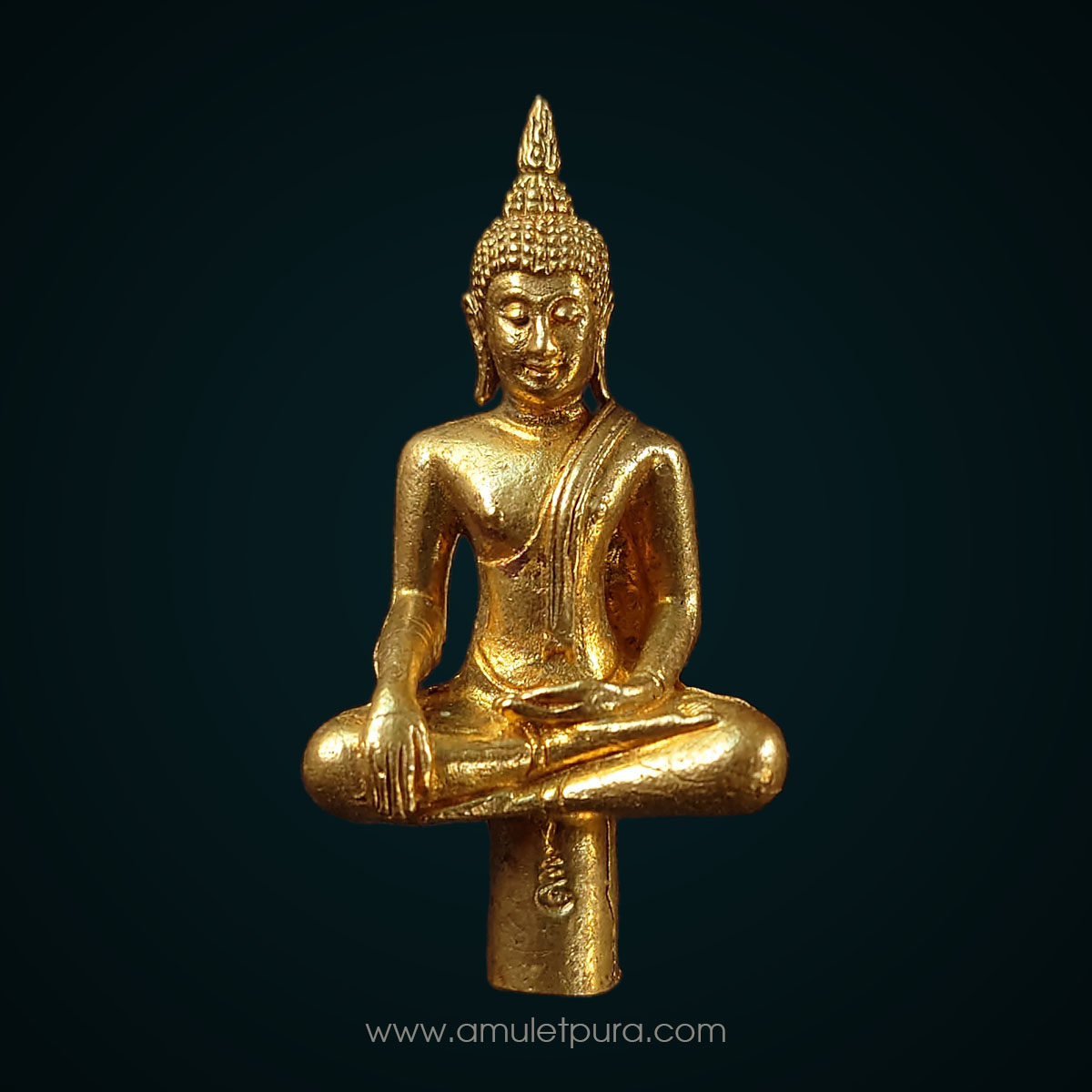 พระยอดธง เนื้อทองระฆังเก่า รุ่นแรก รุ่น 9 มหามงคล ปี54 วัดอรุณราชวราราม กรุงเทพฯ (มีโค้ด)