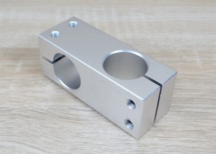 25mm x 25mm Holes Cross Shaft Support Aluminum Alloy