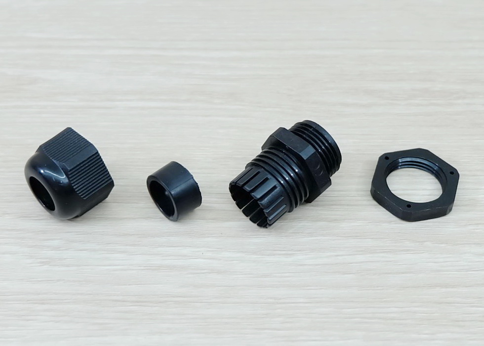 M20 (Black) Water-proof Nylon Plastic Cable Gland Connector (แพ็ค 10 ตัว)