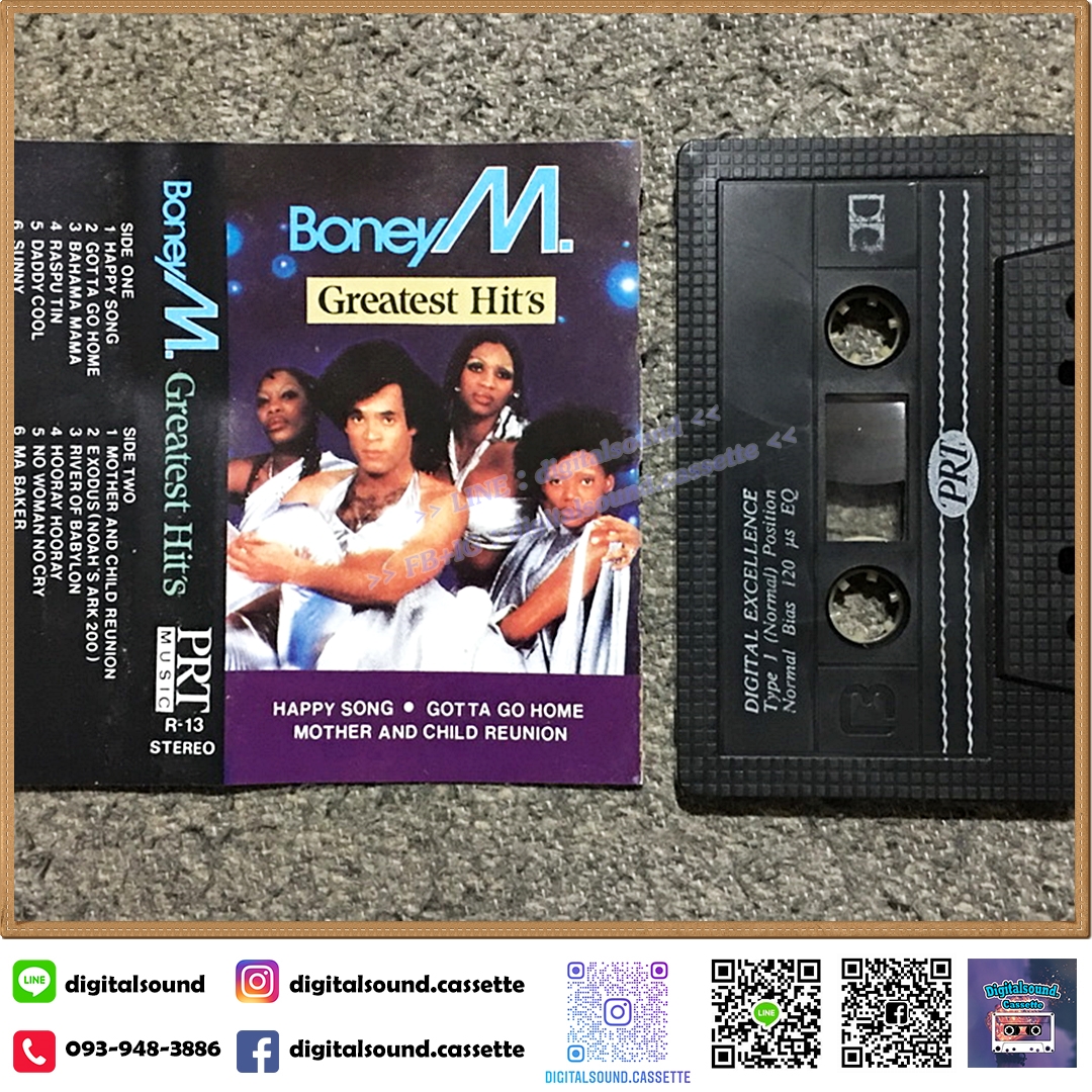เทปคาสเซ็ท BONEY M. อัลบั้ม Greatest Hits