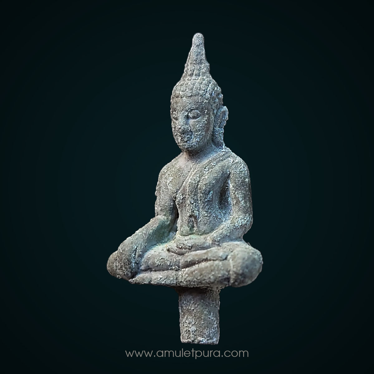 พระยอดธงปริสุทฺโธ เนื้อตะกั่วเถื่อน รุ่น 5 ท้ายิง ปี40 หลวงพ่อคูณ วัดบ้านไร่ จ.นครราชสีมา (มีโค้ด)