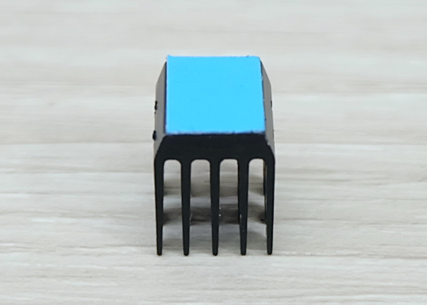 Black Aluminum Heat Sink 9x9x12mm