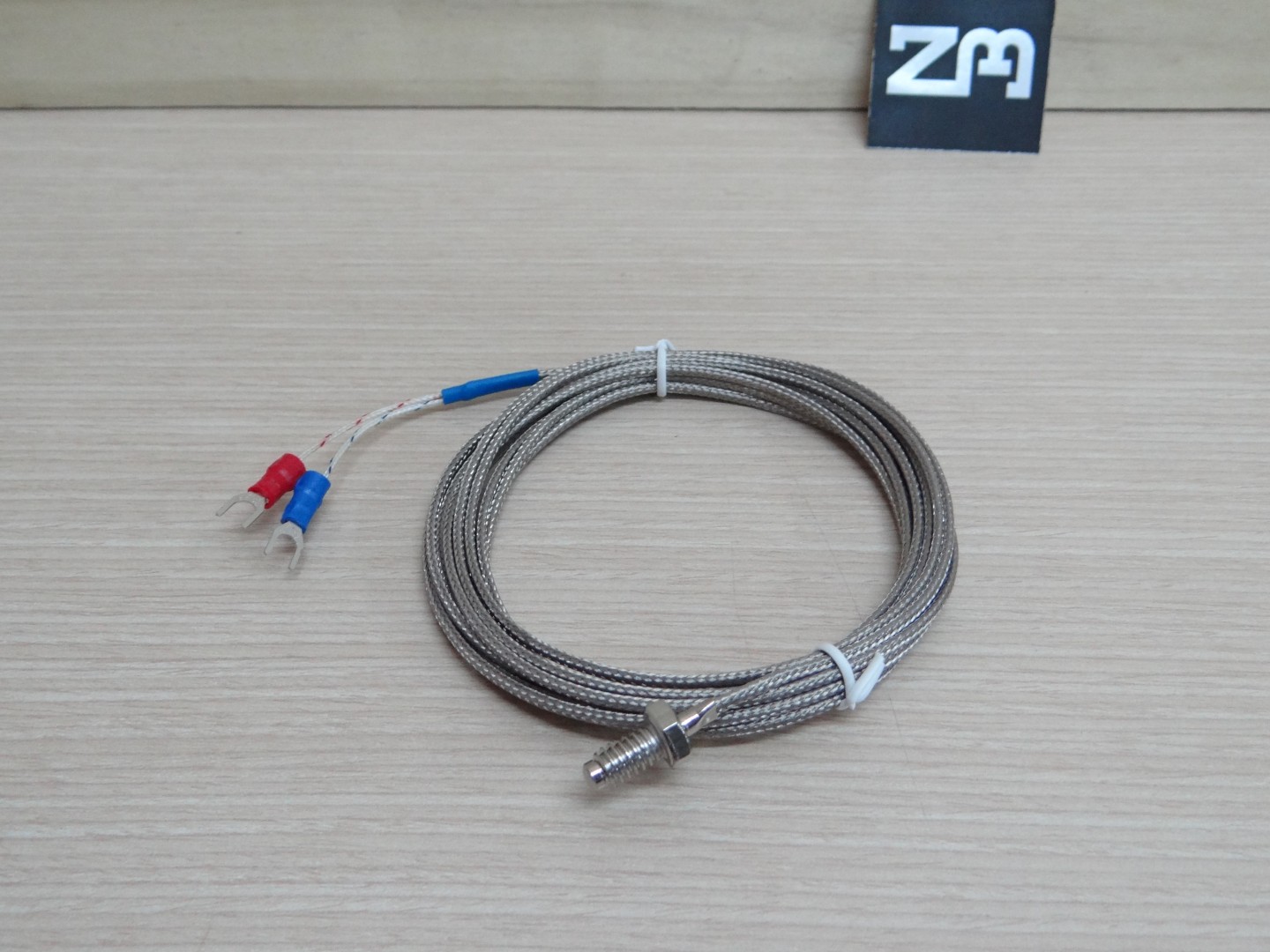 3M Cable หัวเกลียว M6x1.25 K Type Thermocouple 0-400C Sensor Probe