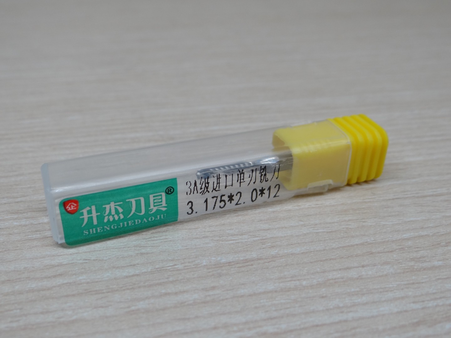 Wood/Acrylic - 3.175x2x12mm Single Flute Bit Carbide End Mill (SHKxCEDxCEL) เกรด 3A