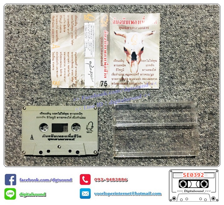 เทปคาสเซ็ท รวมศิลปินเพื่อชีวิต อัลบั้ม ต้นฉบับเพลงเพื่อชีวิต ชุดเขาควายแท้