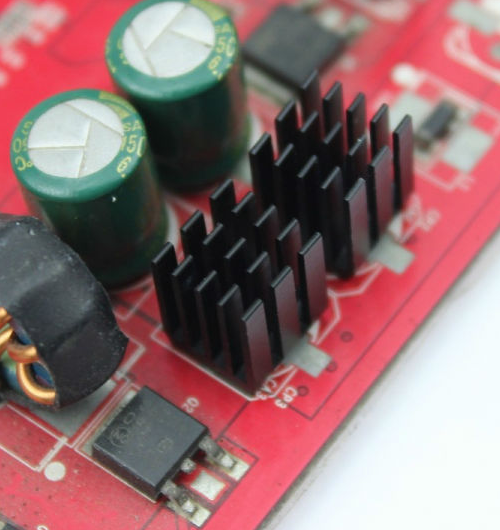 Black Aluminum Heat Sink 9x9x12mm