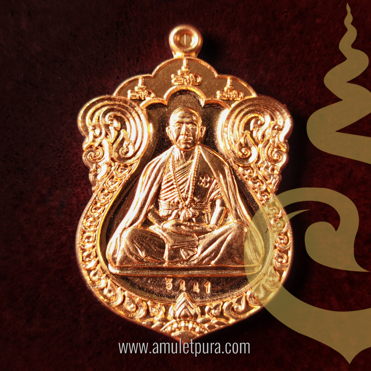 เหรียญเสมา รุ่นเจริญพร (เนื้อทองแดง) ปี55 ครูบาอริยชาติ วัดแสงแก้วโพธิญาณ จ.เชียงราย (มีโค้ด หมายเลข 5441)
