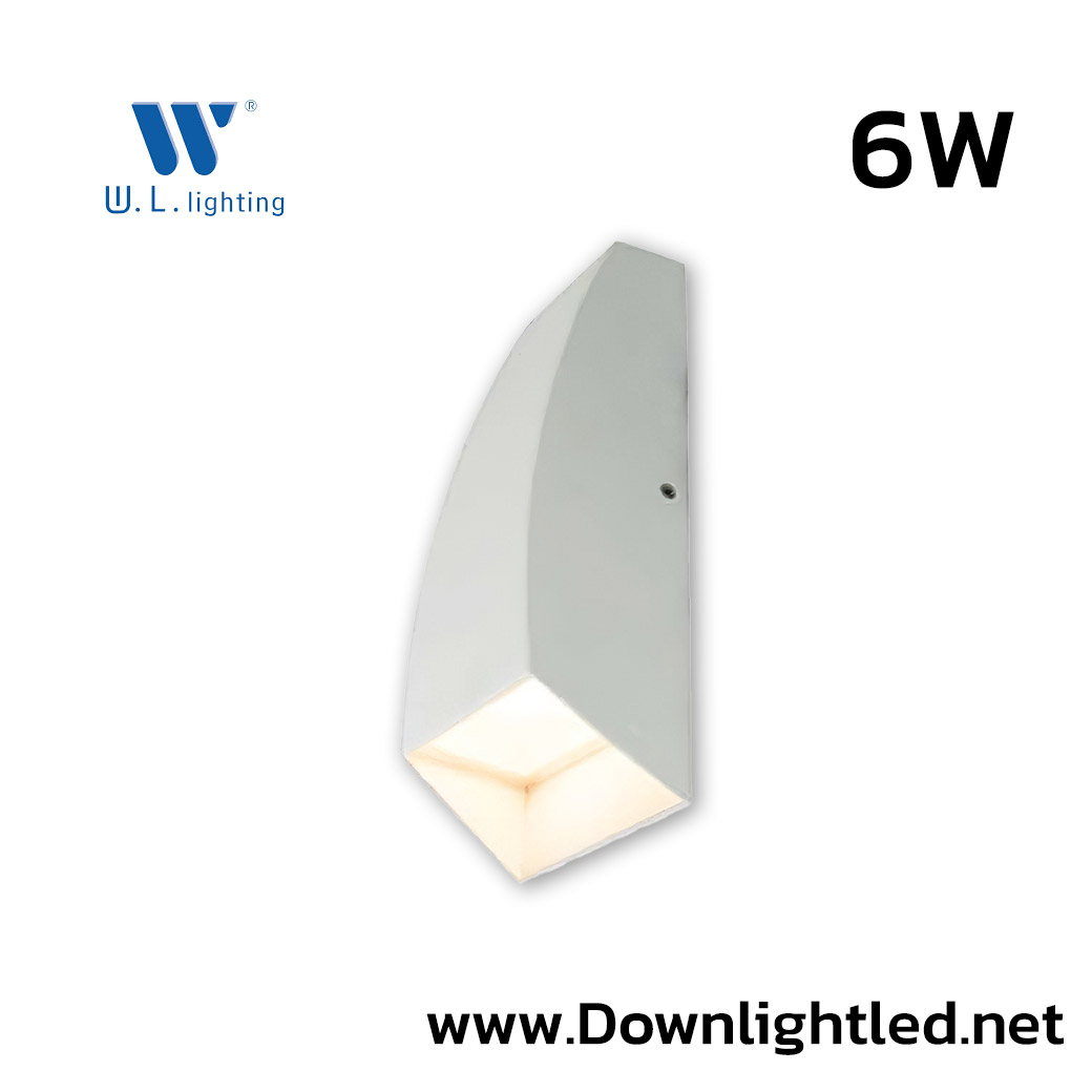 โคมไฟติดผนังภายนอก LED 6W W.L. LIGHTING WL-B41-2-6W-WH