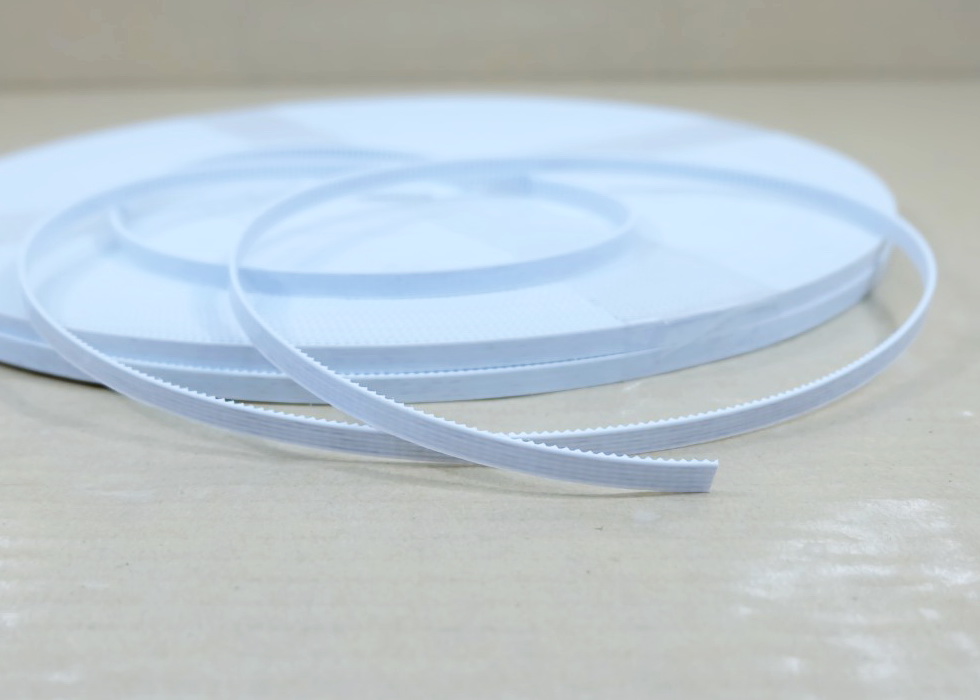 2GT-6mm PU Timing Belt Steel Core สีขาว (สานแถบเส้นเหล็กในสายพาน ราคา/1เมตร)