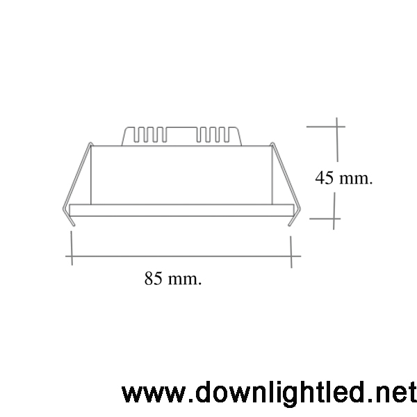 ดาวน์ไลท์ LED L&E 20w แสงขาว