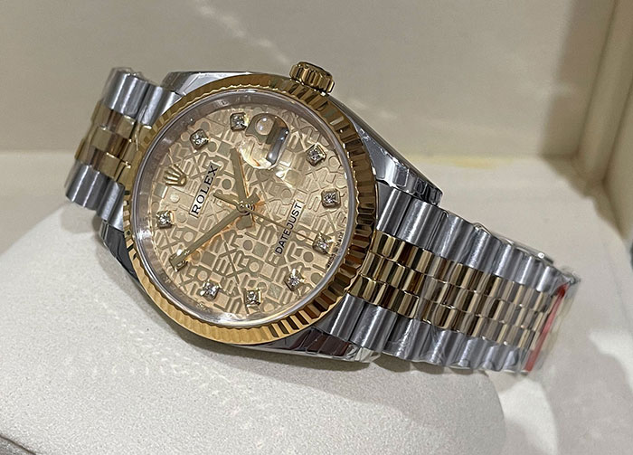 ROLEX DATEJUST 36 MM. YELLOWGOLD EWF