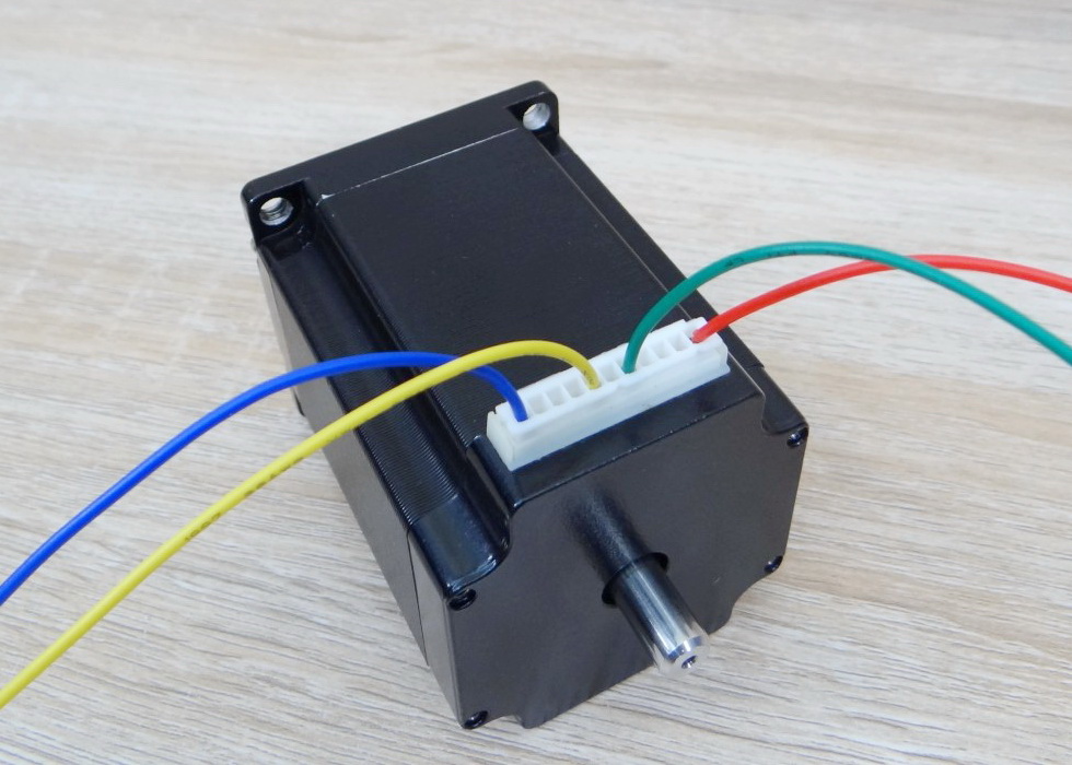 HANPOSE - Stepper Motor (Nema23) แรงบิด 1.89N.cm 2.8A (23HS7628S-SZ) Dual shaft 8mm