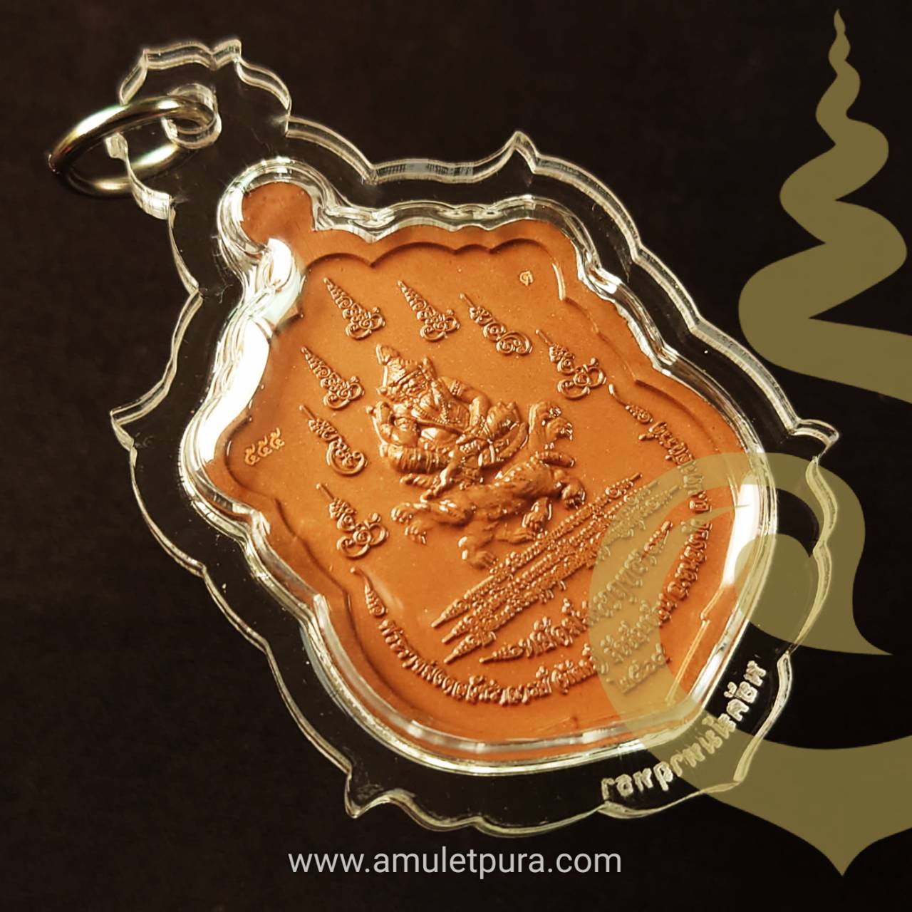 เหรียญเสมาพิมพ์พุทธซ้อน รุ่นพยัคฆ์มหาฤทธา (เสือหัวขาด2) ปี64 เนื้อทองแดงซาตินลงยา หลวงพ่อพัฒน์ วัดห้วยด้วน จ.นครสวรรค์ (มีโค้ด หมายเลข 555)