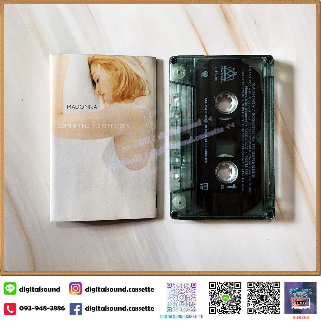 เทปคาสเซ็ท ตลับเทป MADONNA อัลบั้ม something to remember