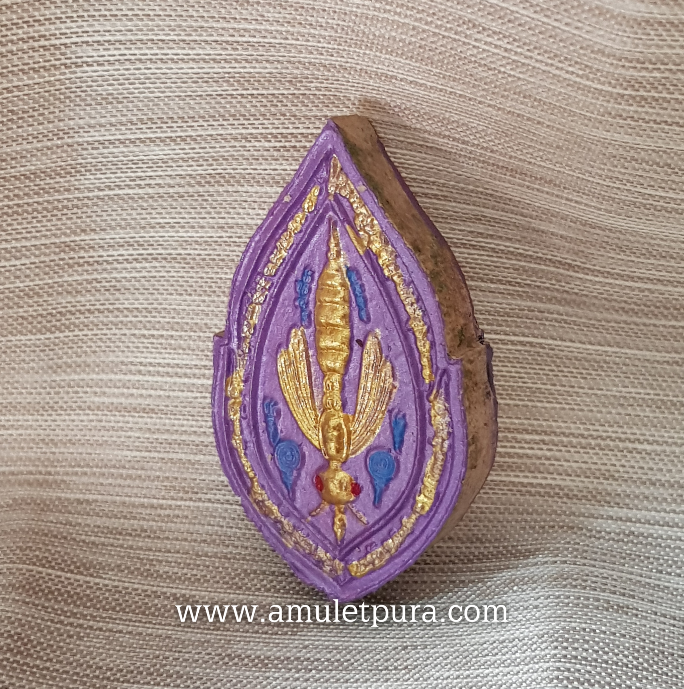 ต่อเงิน ต่อทอง มหาลาภ(ผงพุทธคุณ)หลวงพ่อเณร วัดทุ่งเศรษฐี กรุงเทพฯ(ม่วง)