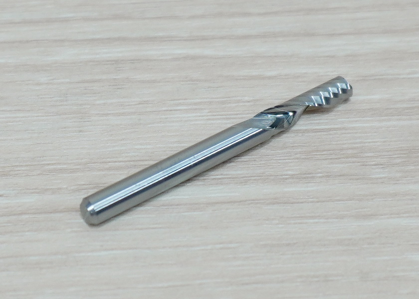 Wood/Acrylic - 4x4x15mm Single Flute Bit Carbide End Mill (SHKxCEDxCEL) เกรด 3A