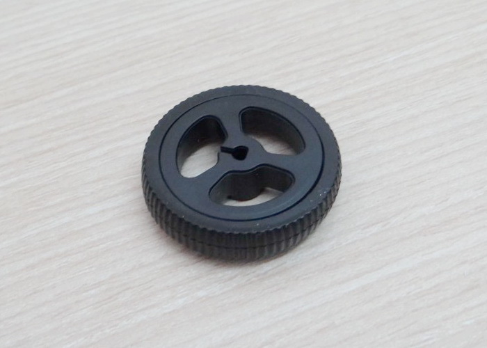 miniQ (Black) D-hole Rubber Wheel for N20 Motor D Shaft Tire Car Robot DIY