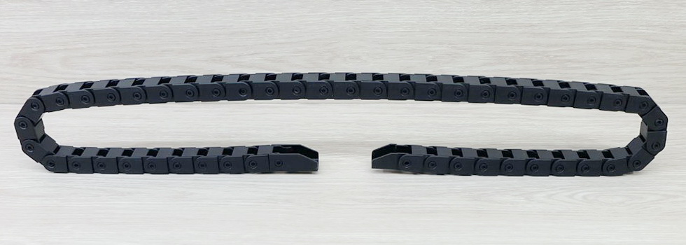10 X 10 mm Cable Drag Chain R28mm ยาว 1M และ End Connectors