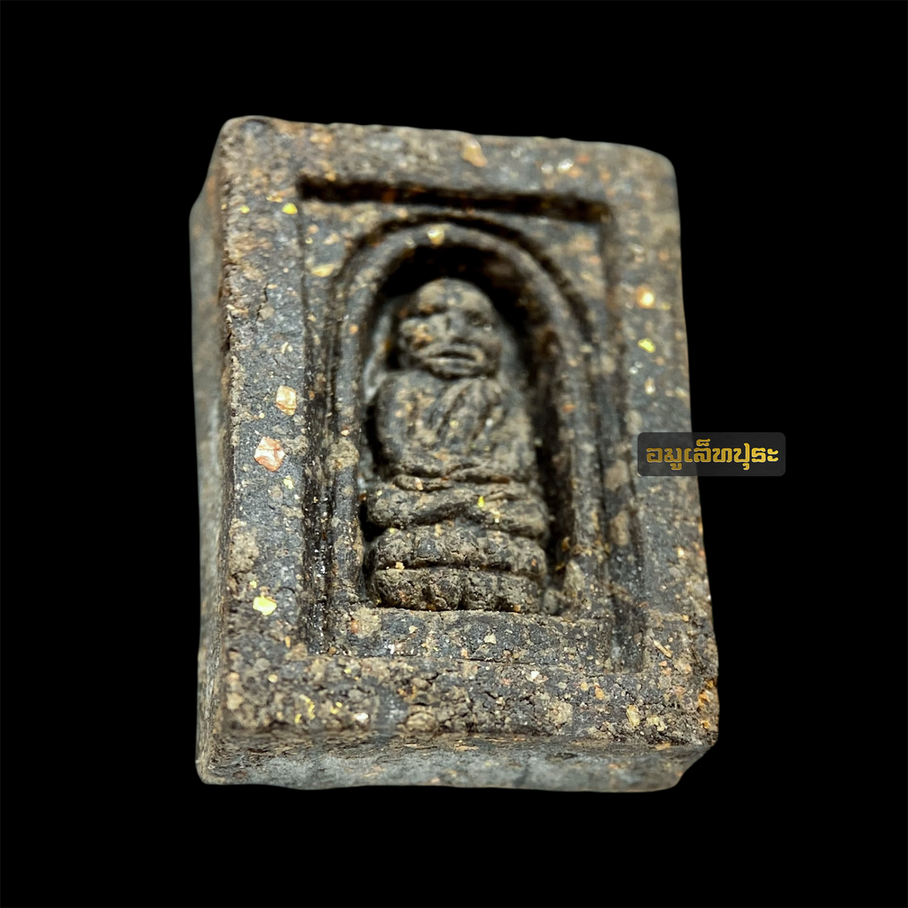 หลวงปู่ทวด พิมพ์คะแนน เนื้อว่านดำ ที่ระลึกพระบรมสารีริกธาตุศรีลังกา ปี48 วัดห้วยมงคล