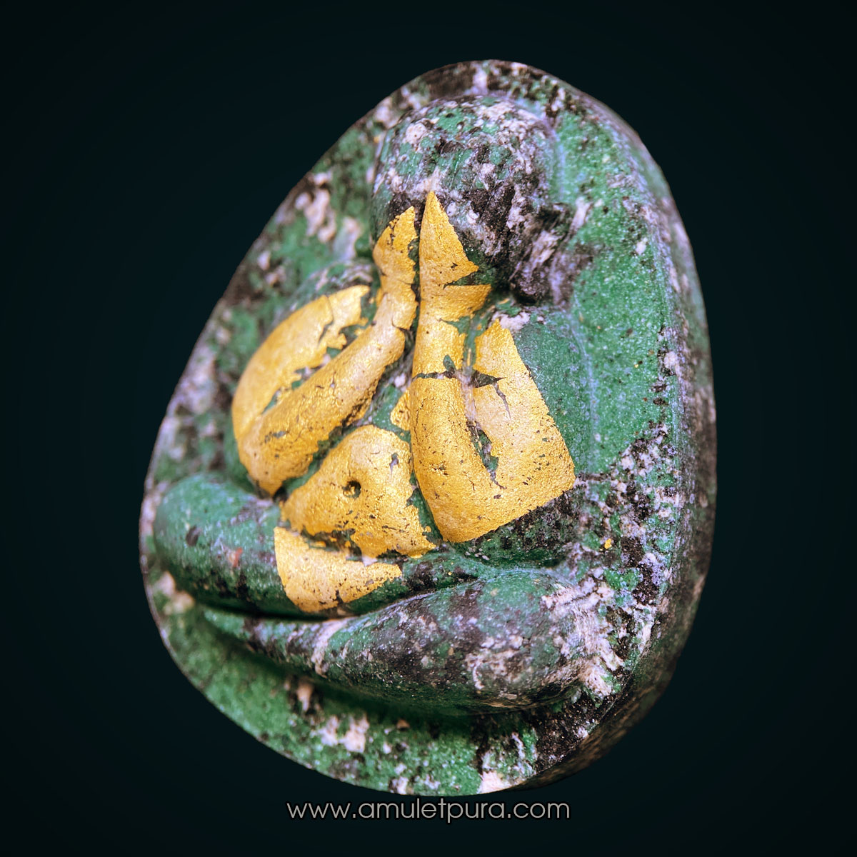 พระปิดตาจัมโบ้ 1 (เนื้อก้นครก หน้าปิดแผ่นทองคำแท้) ปี67 วัดโพธิ์ศรีสะอาดแกแปะ จ.กาฬสินธุ์ (มีโค้ด หมายเลข 69) หลวงปู่ศิลาอธิฐานจิต