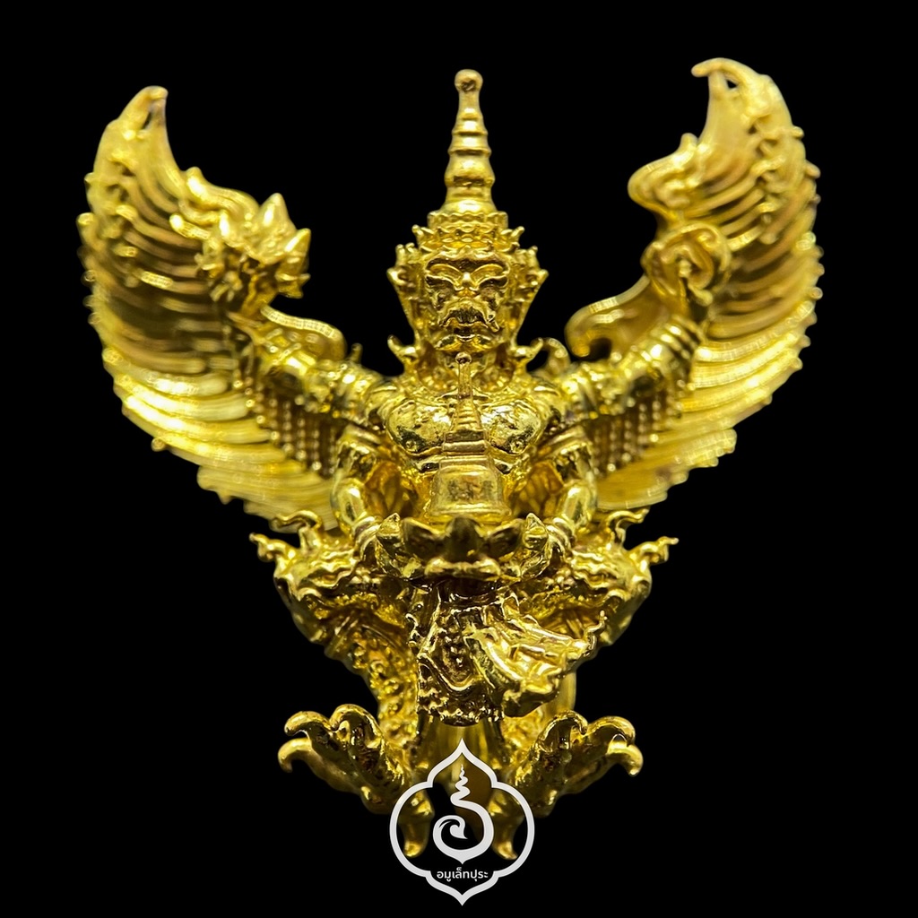 พญาครุฑ (เนื้อทองระฆังศรัทธา) รุ่นเสาร์5 เงินไหลมา ปี63 วัดพระมหาธาตุวรมหาวิหาร จ.นครศรีธรรมราช (มีโค้ด)