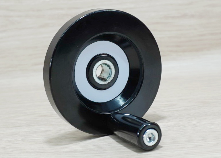 100mm Bakelite-Solid Handwheel Bore 12mm+Keyway 4mm