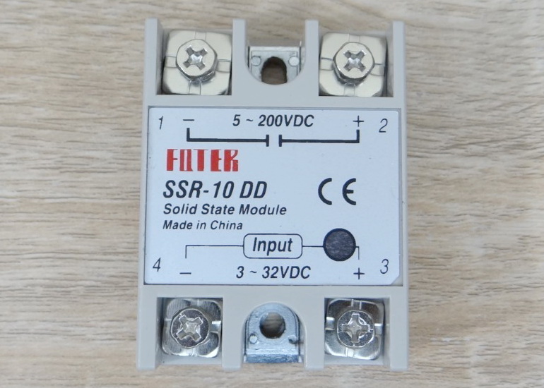 Solid State Relay SSR-10DD, 10A (5-200VDC /3-32VDC)
