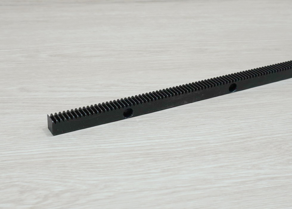 1.0 Mod 15x15x500mm Gear Rack Precision - Hole Spacing 100 mm