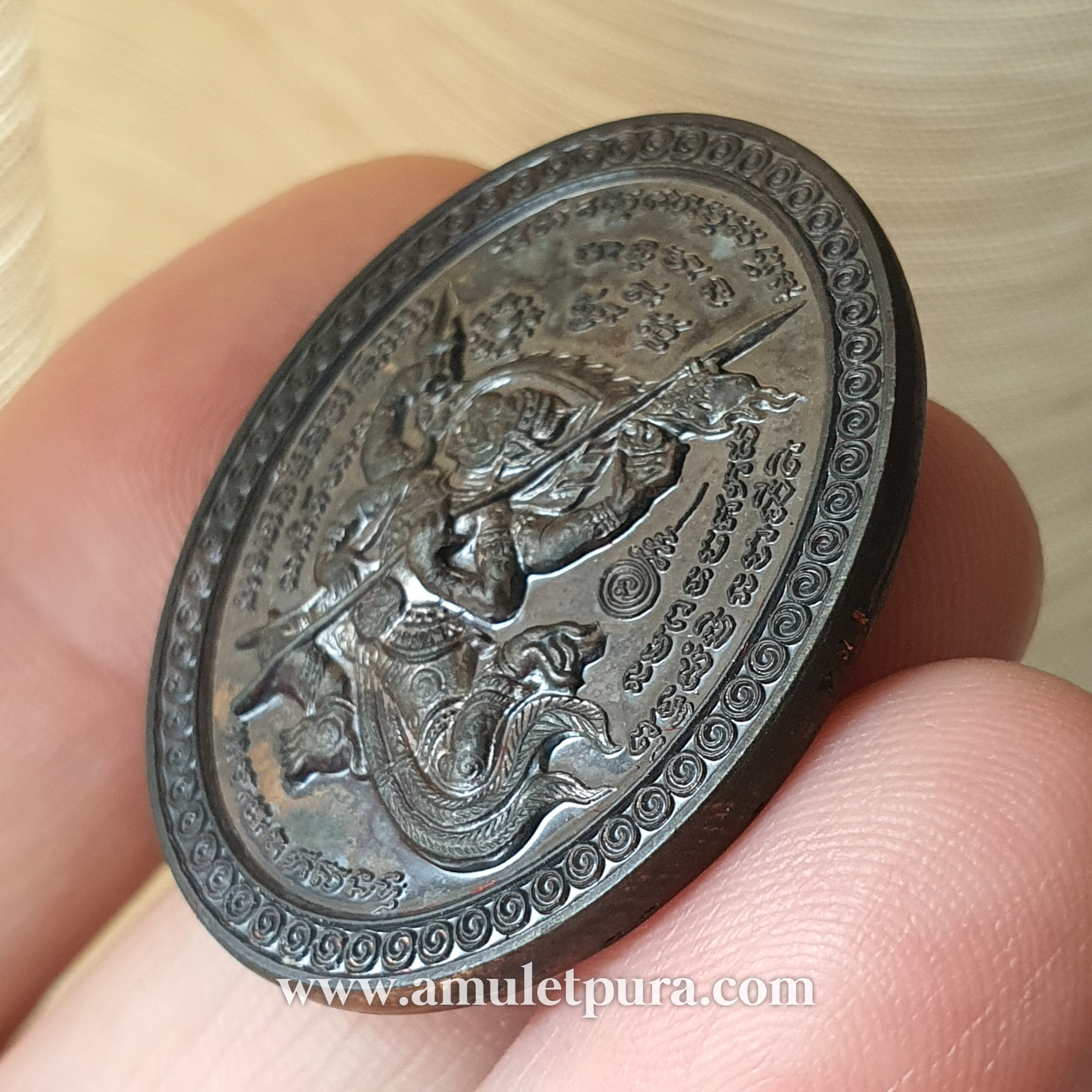 เหรียญหนุมานเชิญธง(นวะโลหะ)รุ่นเสริมบารมี ปี51 พระอาจารย์เล็ก สำนักสงฆ์ถ้ำเขาน้อย จ.เพชรบุรี(มีโค้ด หมายเลข164)