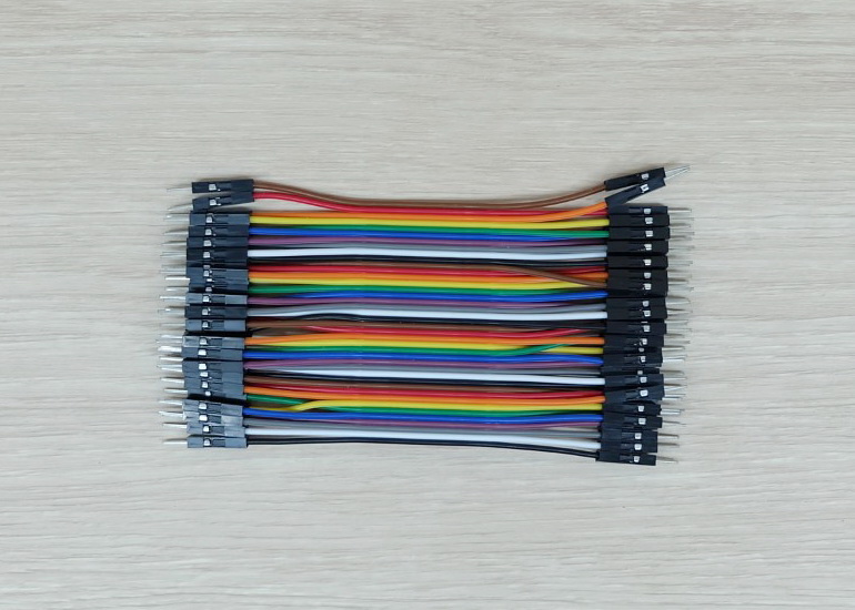 10cm Cable jumper 40P Male-Male (ผู้-ผู้)