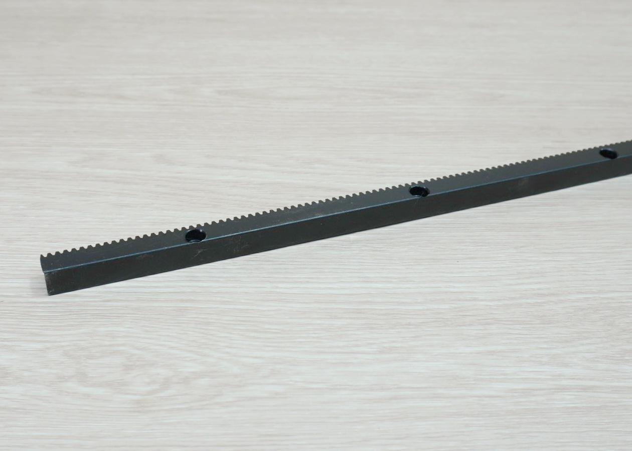 1.0 Mod 15x15x500mm Gear Rack Precision - Hole Spacing 100 mm