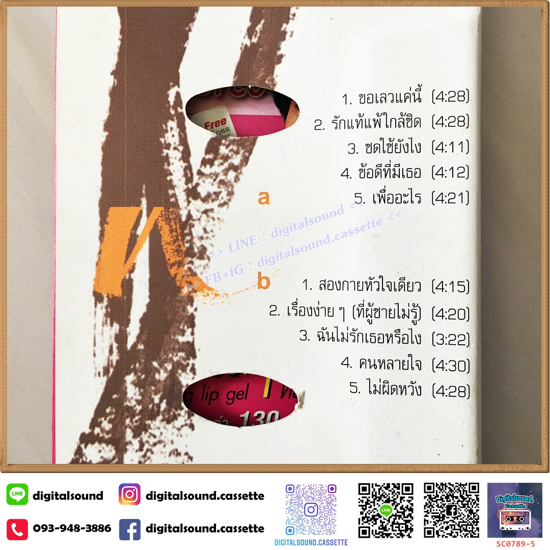 เทปคาสเซ็ท ปาน ธนพร อัลบั้ม True Story ความรัก/ผู้ชาย/ปลาย่าง