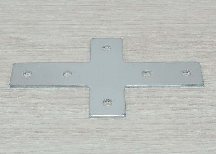 Cross Shaped Steel Joint Plate 6-Hole สำหรับ Series 30 Alu-Profile