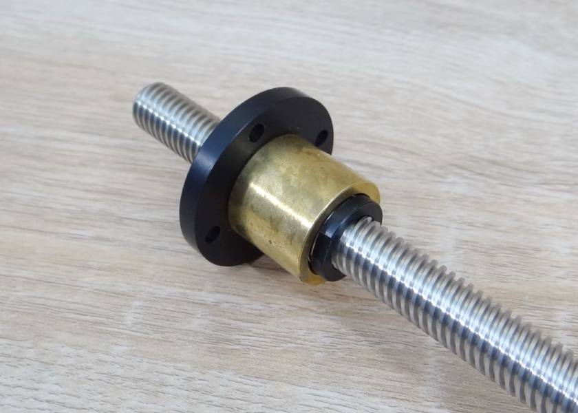 T12 Nut ลดการคลอนสำหรับ Dia 12mm (Lead 2mm) ชนิด POM