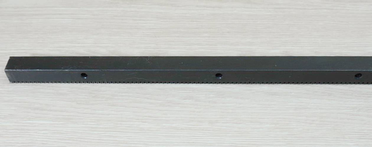 1.0 Mod 15x15x1000mm Gear Rack Precision - Hole Spacing 100 mm