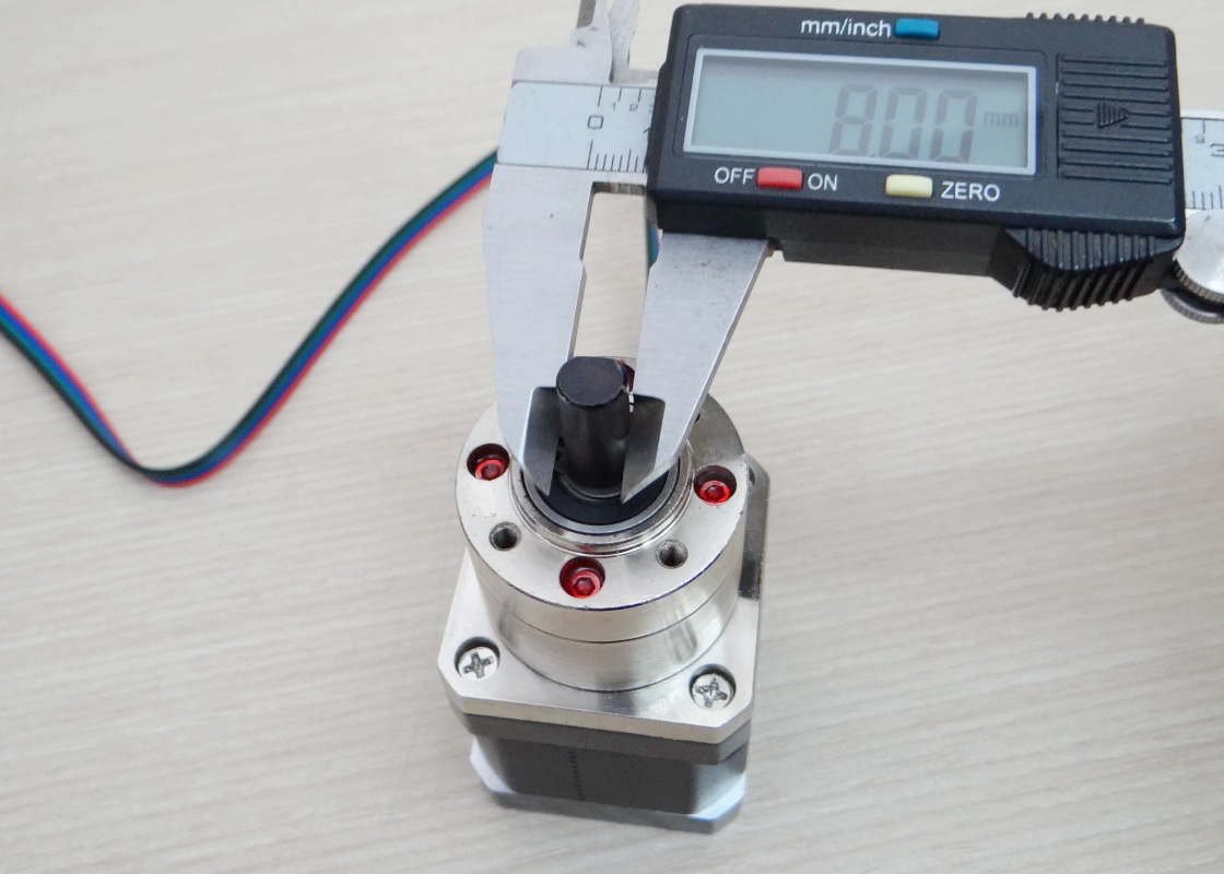 HANPOSE-Planetary Gearbox Ratio 5.18:1 Nema17 Stepper Motor (17HS4401S-PG5.18) - 2.07 N.m