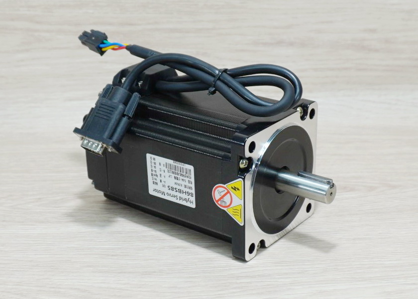 Hybrid Closed-Loop Stepper Motor (Nema34) 86HBS85 แรงบิด 8.5N.m 5.6A Shaft 14mm + HBS860H Driver