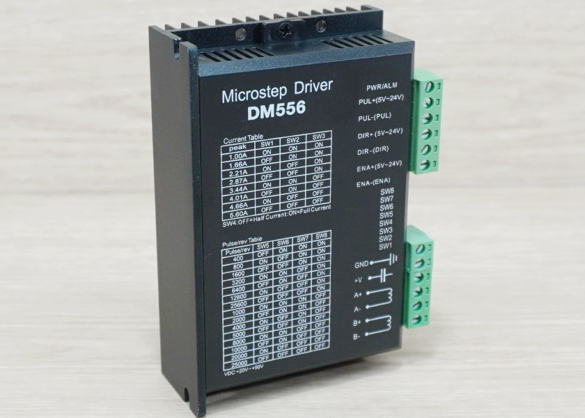 DM556 (Jiawen) Hi-Performance, Microstep Driver Peak 5.6A, 20-50 VDC 2-phase