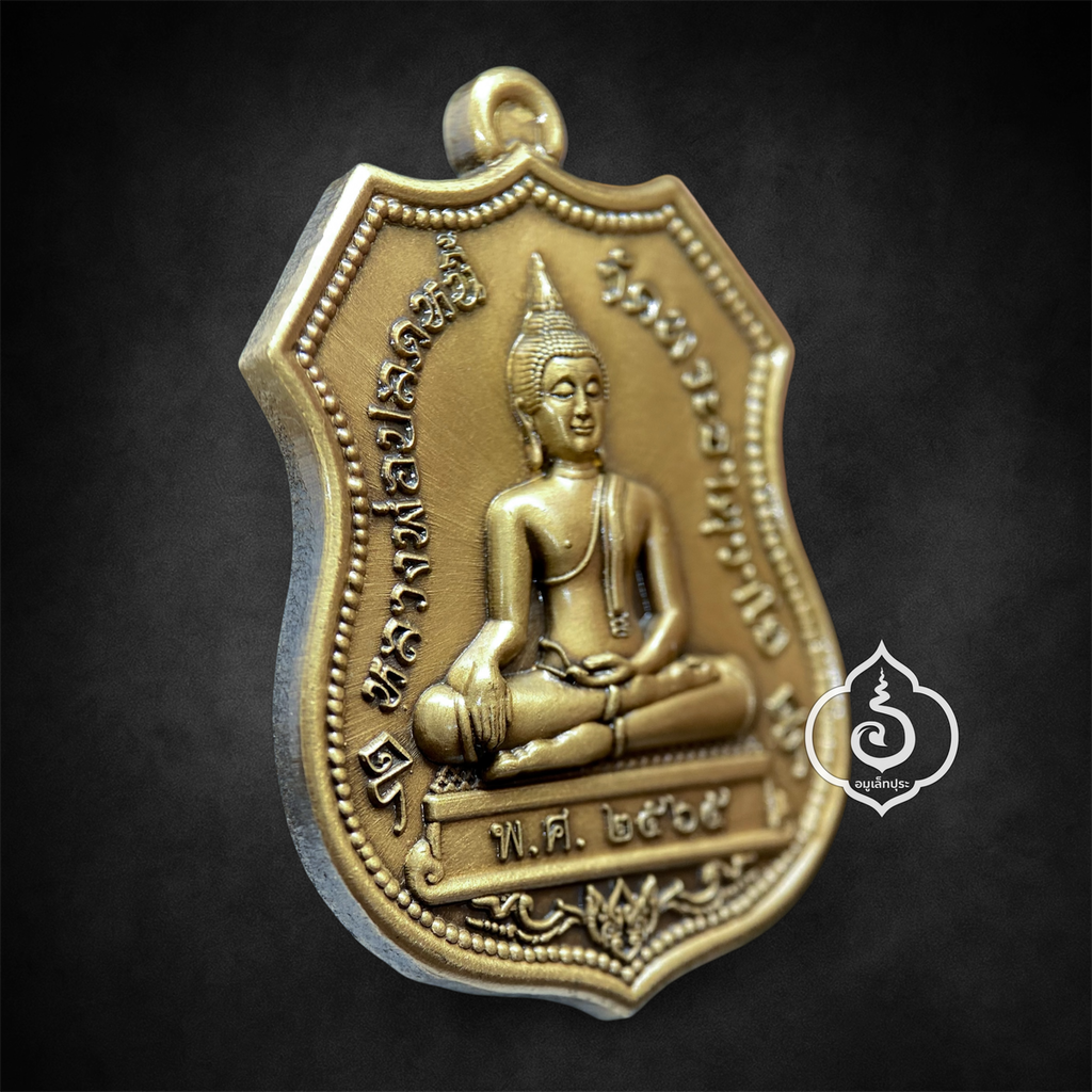 เหรียญอาร์ม หลวงพ่อปลดหนี้ รุ่นโชคดีเจริญโภคทรัพย์ (เนื้อทองทิพย์ซาติน) ปี65 วัดพระธาตุวาโย จ.ฉะเชิงเทรา (วัดจัดสร้าง มีโค้ด หมายเลข 108)