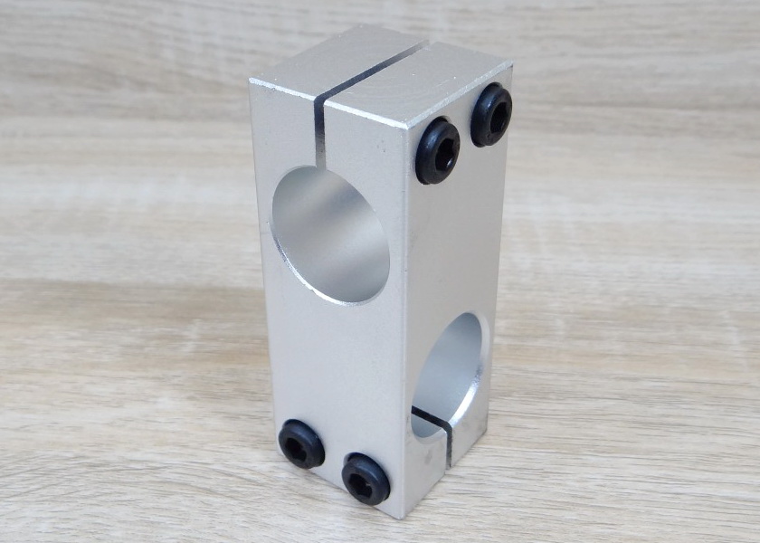 25mm x 25mm Holes Cross Shaft Support Aluminum Alloy