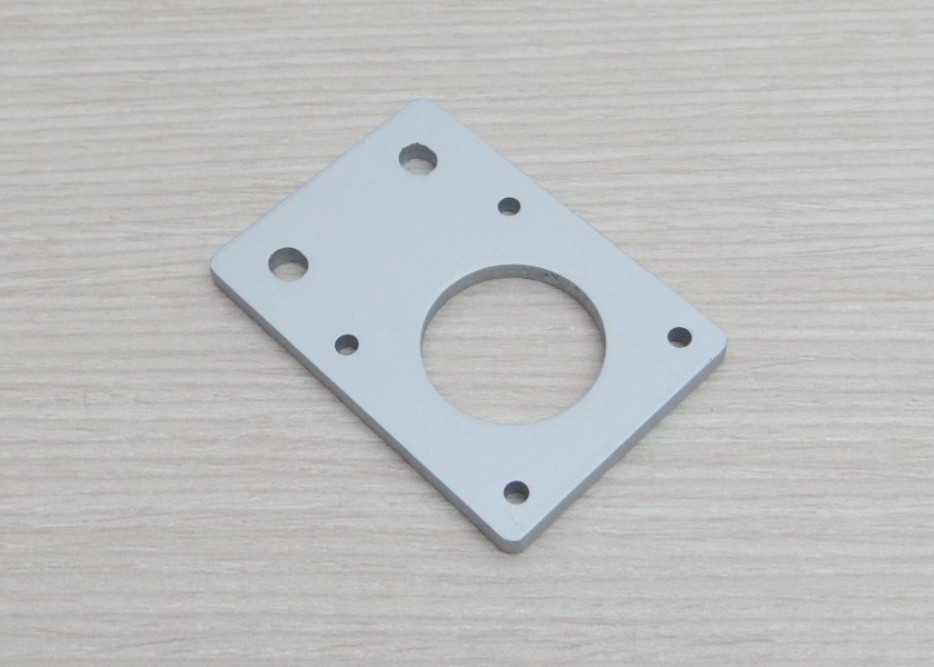 Aluminum Plate (white) Nema17 Stepper Motor Bracket - Thickness 4mm