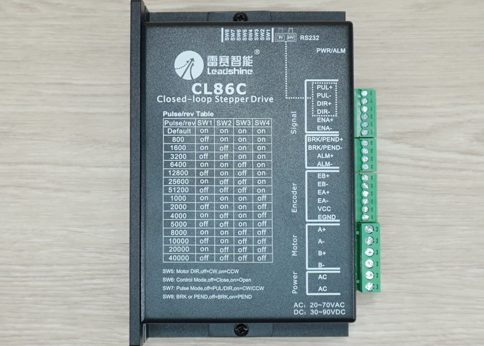 86CME85 Closed Loop Stepper Motor (Nema 34) แรงบิด 8.5N.m 6A Shaft 14mm + CL86C Driver