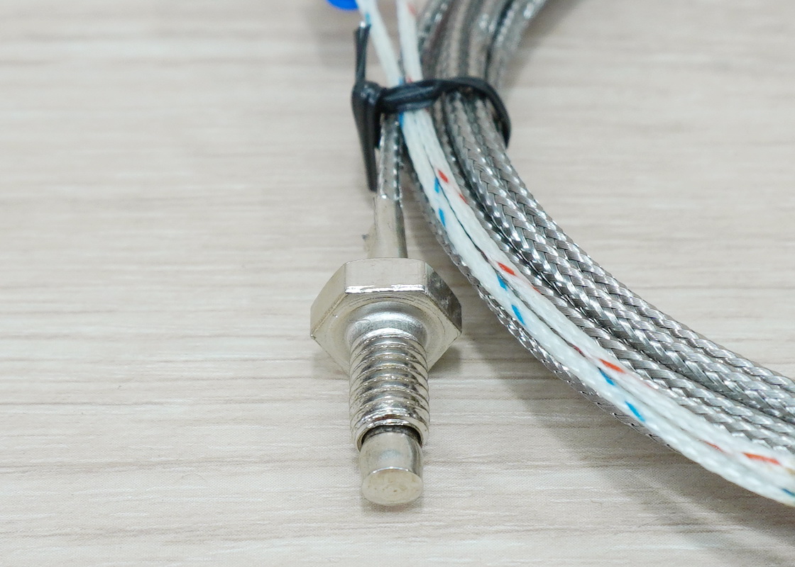 5M Cable หัวเกลียว M6x1.0 K Type Thermocouple 0-400C Sensor Probe